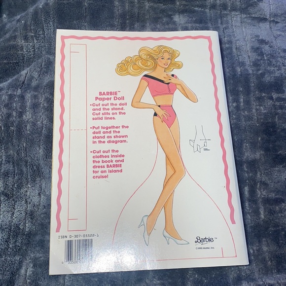 vintage 1990 barbie activity/coloring/paper dolls book unused - Picture 3 of 15